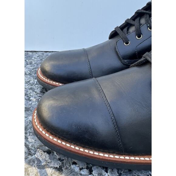 J Crew Kenton F4446 Black Leather Cap Toe Boots Men’s Size 12 main image 15